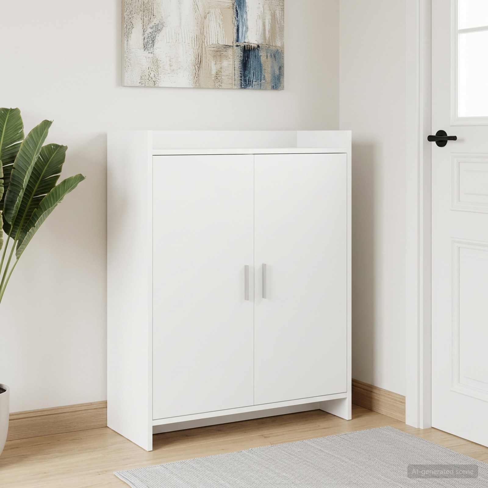 vidaXL Szafka na buty Biały 73,5 x 36 x 92 cm Drewno inżynieryjne