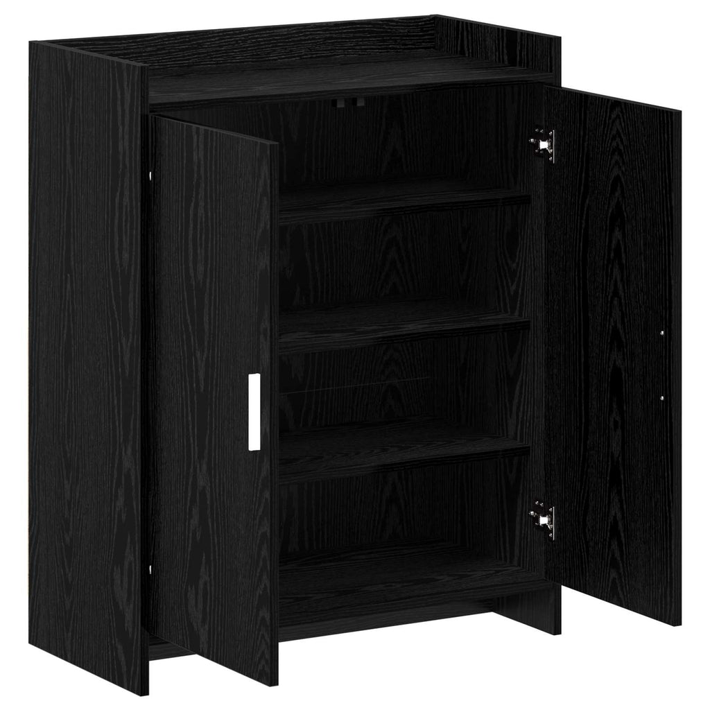vidaXL Szafka na buty Czarny dąb 73,5 x 36 x 92 cm Drewno inżynieryjne