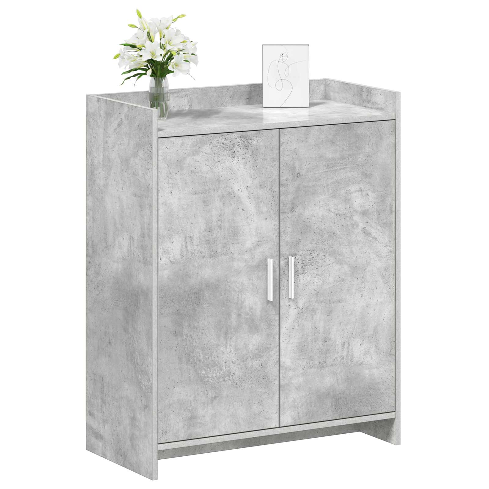 vidaXL Szafka na buty z drzwiami Betonowy szary 73,5 x 36 x 92 cm