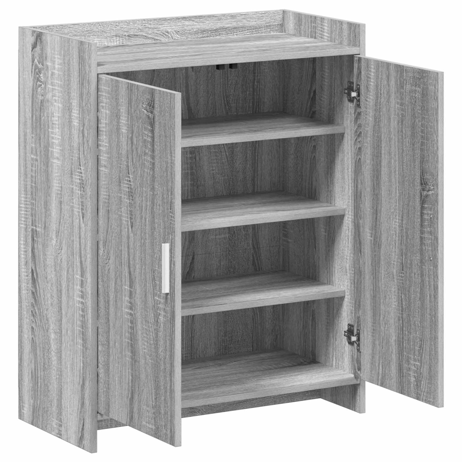 vidaXL Szafka na buty z przechowywaniem Szary Sonoma 73,5 x 36 x 92 cm
