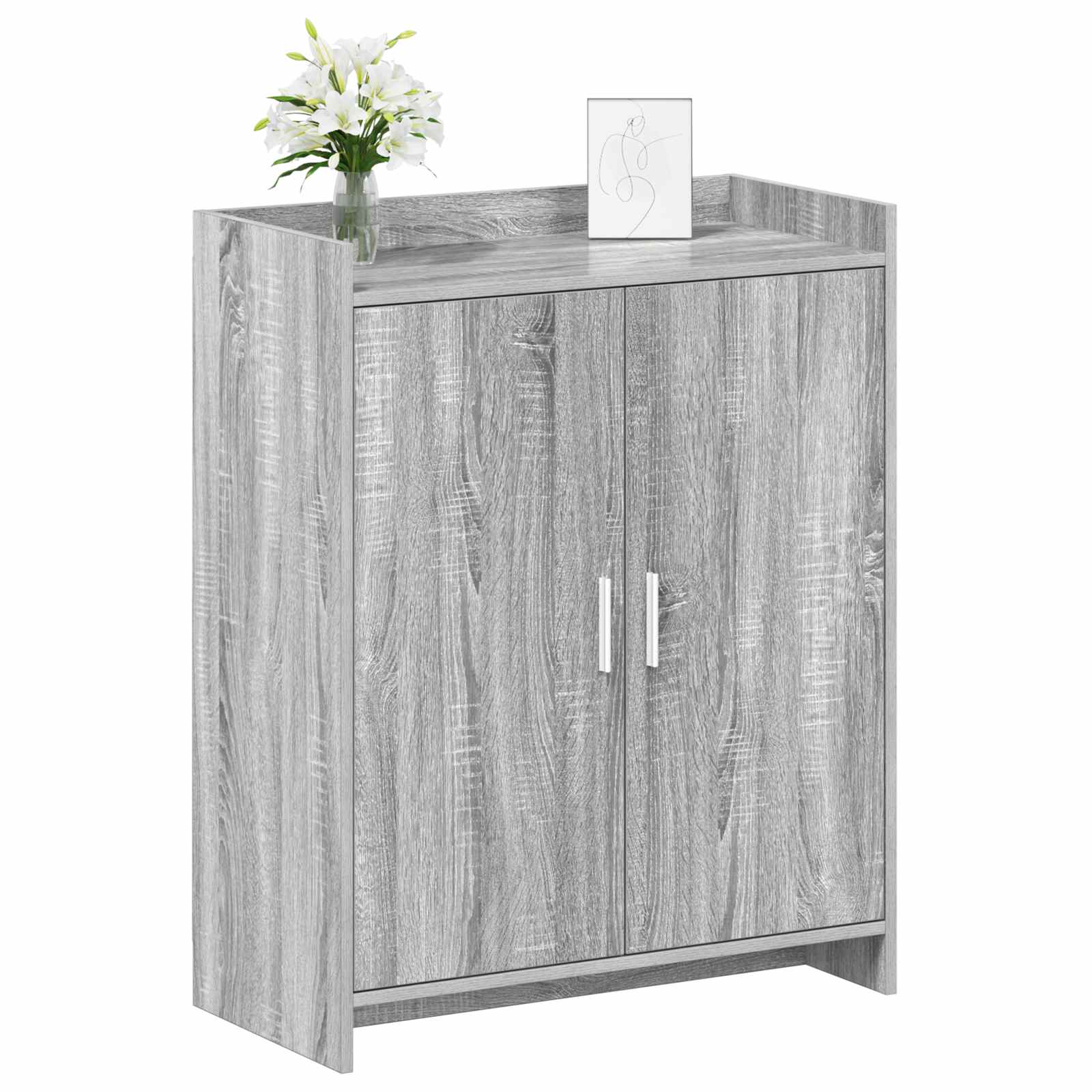 vidaXL Szafka na buty z przechowywaniem Szary Sonoma 73,5 x 36 x 92 cm