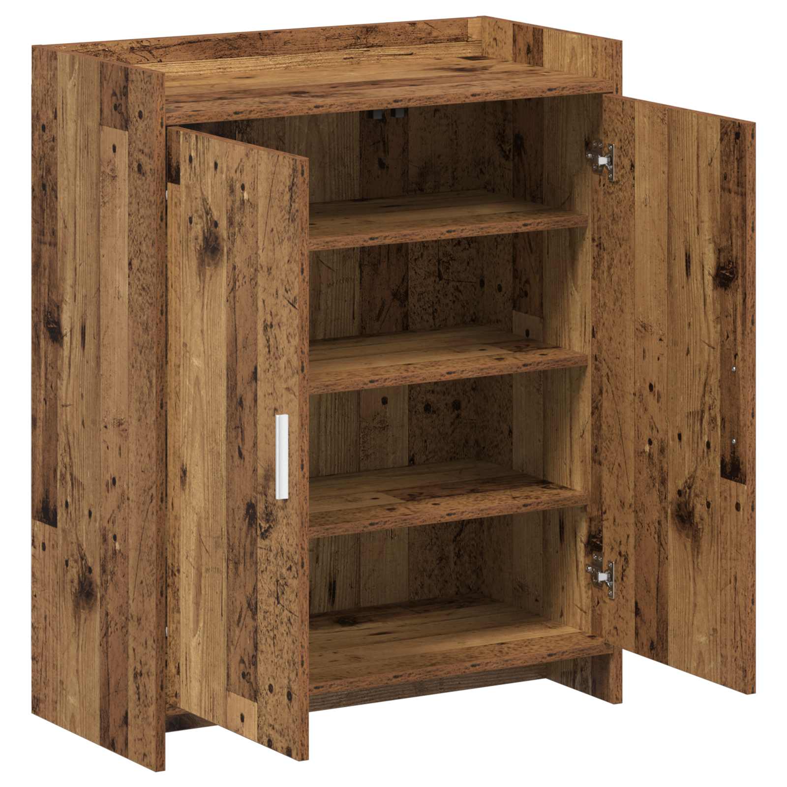 vidaXL Szafka na buty z przechowywaniem Stare drewno 73,5 x 36 x 92 cm