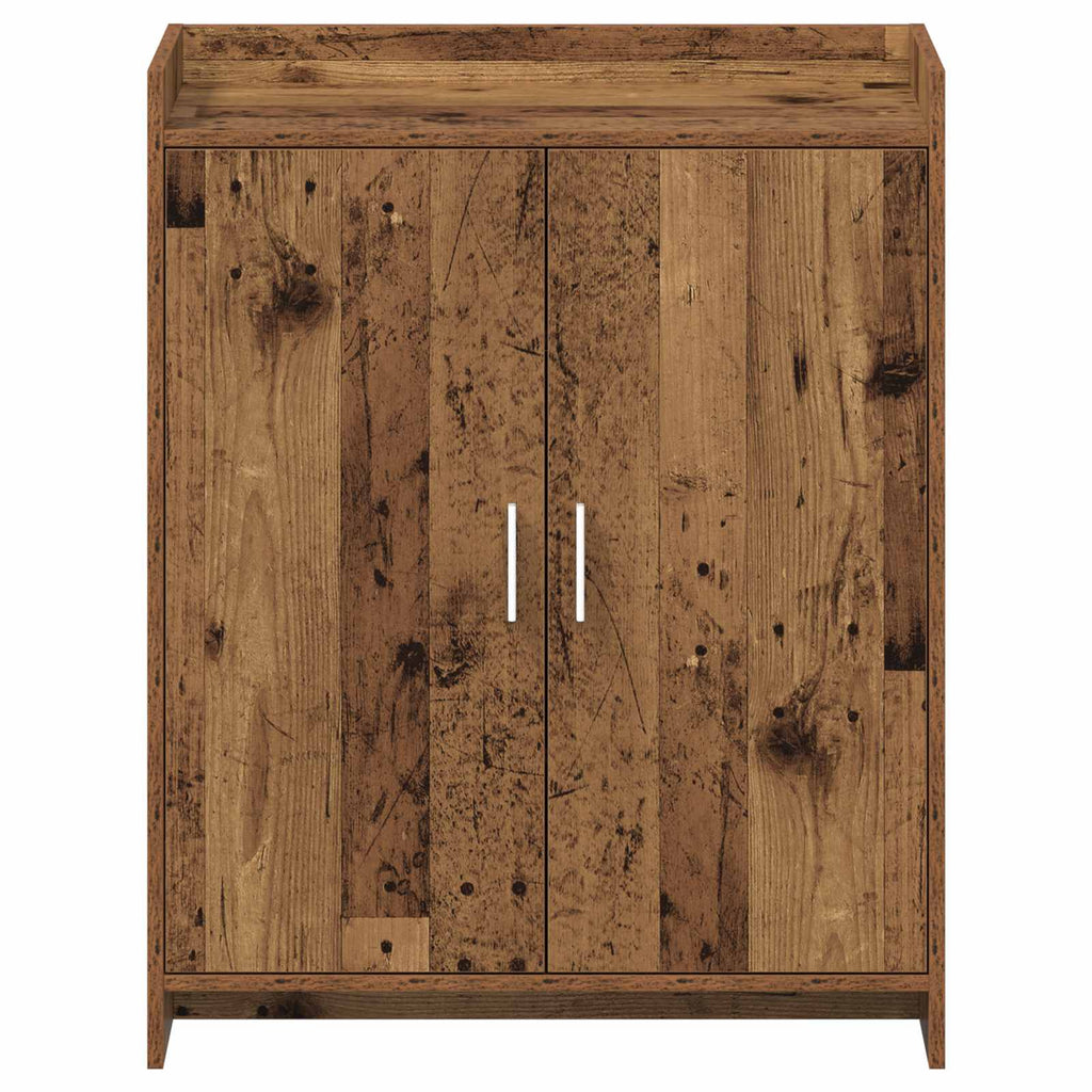 vidaXL Szafka na buty z przechowywaniem Stare drewno 73,5 x 36 x 92 cm