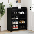 vidaXL Szafka na buty Czarny dąb 73,5 x 36 x 92 cm Drewno inżynieryjne