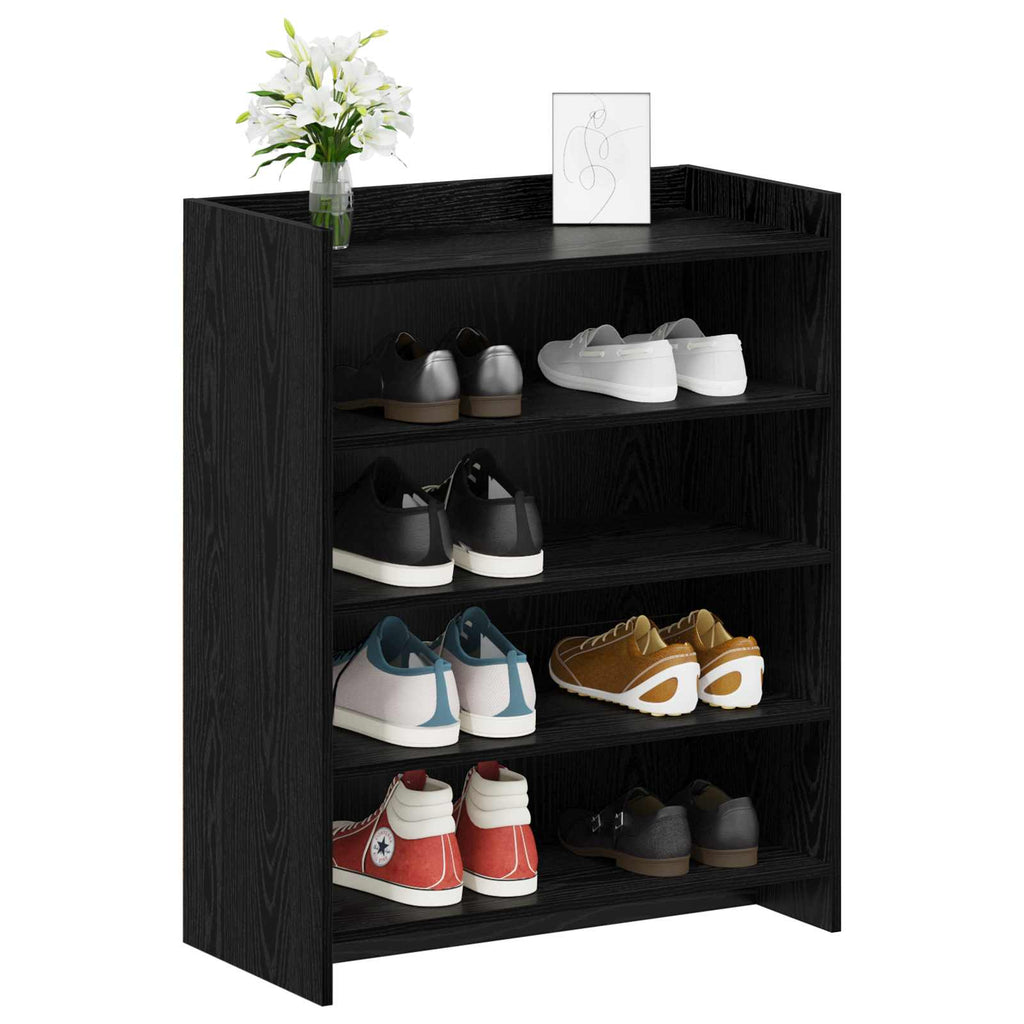vidaXL Szafka na buty Czarny dąb 73,5 x 36 x 92 cm Drewno inżynieryjne