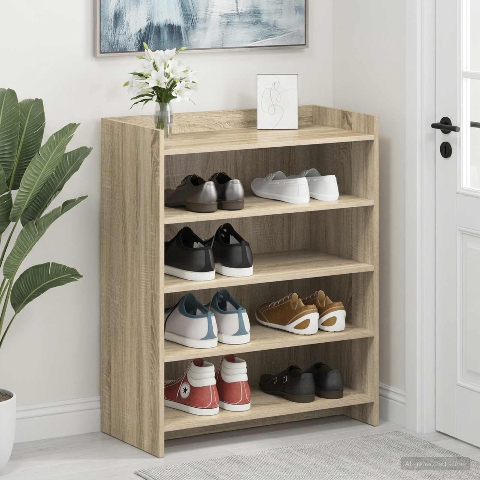 vidaXL Szafka na buty dąb Sonoma 73,5 x 36 x 92 cm Drewno inżynieryjne