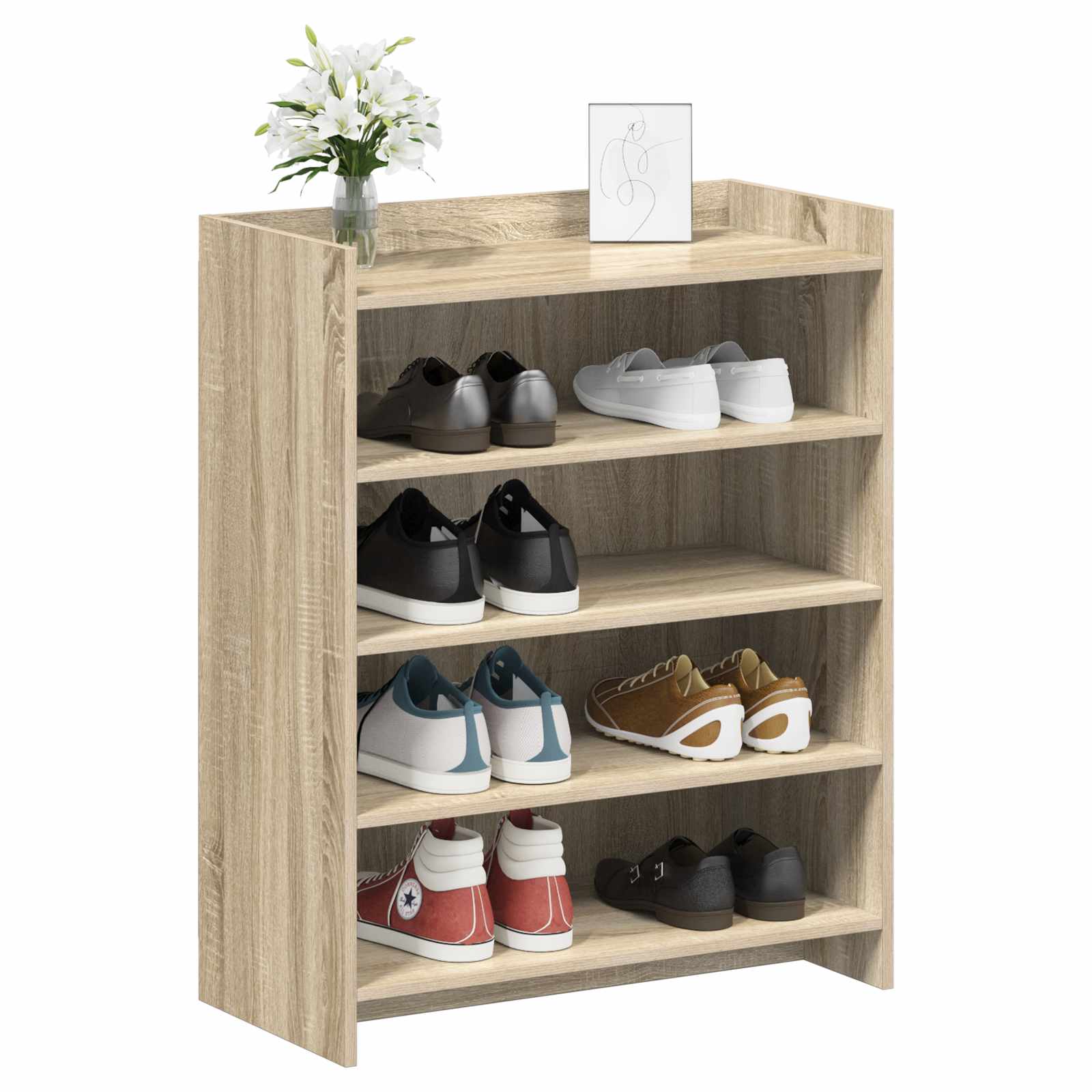 vidaXL Szafka na buty dąb Sonoma 73,5 x 36 x 92 cm Drewno inżynieryjne