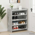vidaXL Szafka na buty Betonowy szary 73,5 x 36 x 92 cm