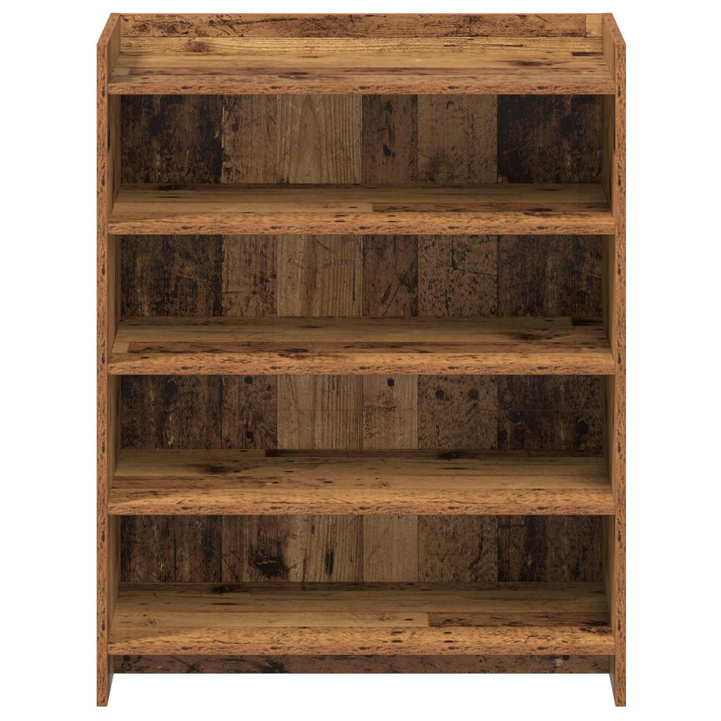 vidaXL Szafka na buty z przechowywaniem Stare drewno 73,5 x 36 x 92 cm