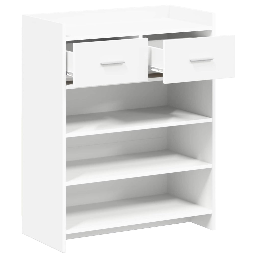 vidaXL Szafka na buty Biały 73,5 x 36 x 92 cm Drewno inżynieryjne