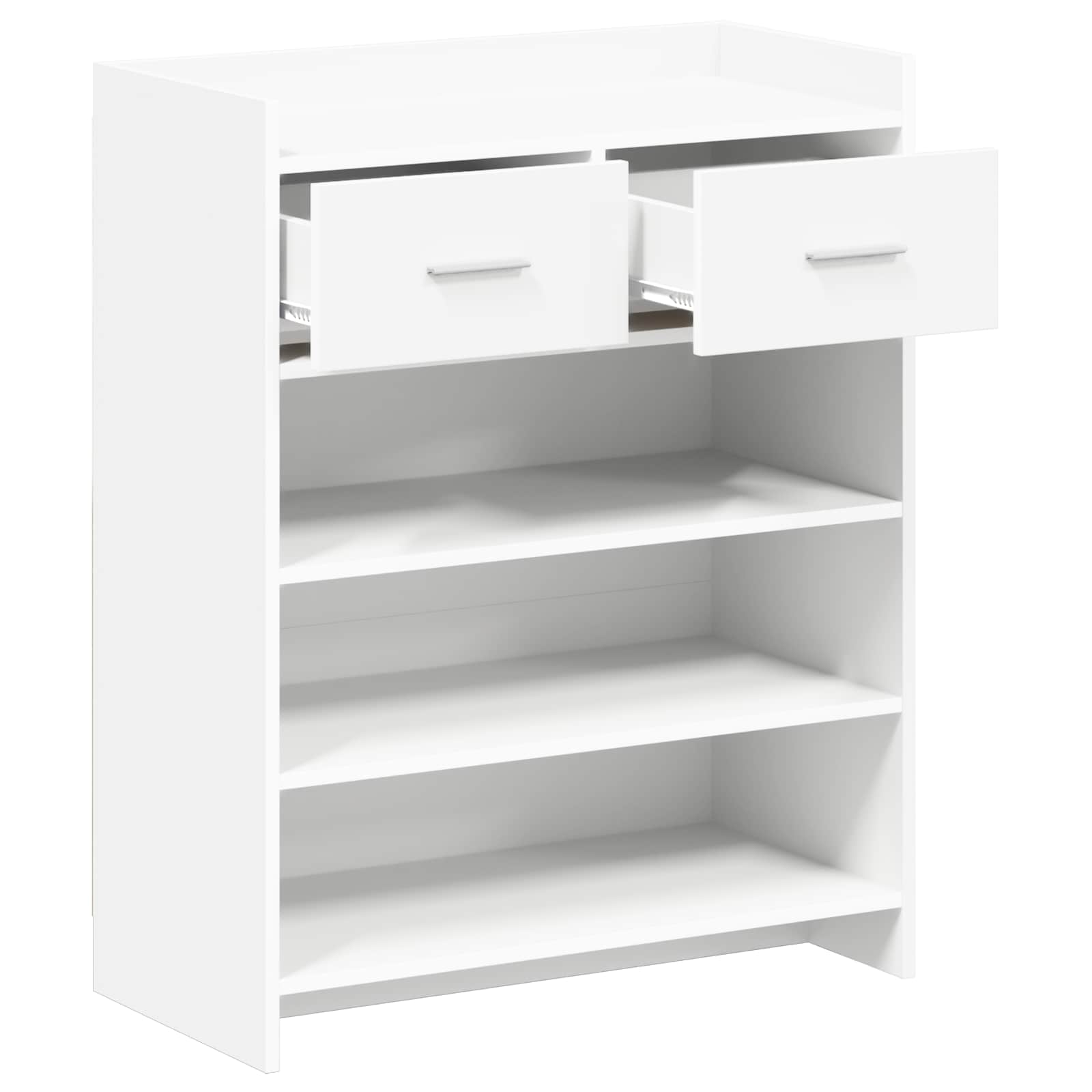 vidaXL Szafka na buty Biały 73,5 x 36 x 92 cm Drewno inżynieryjne