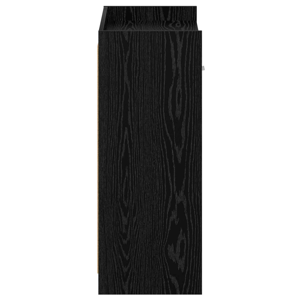vidaXL Szafka na buty Czarny dąb 73,5 x 36 x 92 cm Drewno inżynieryjne