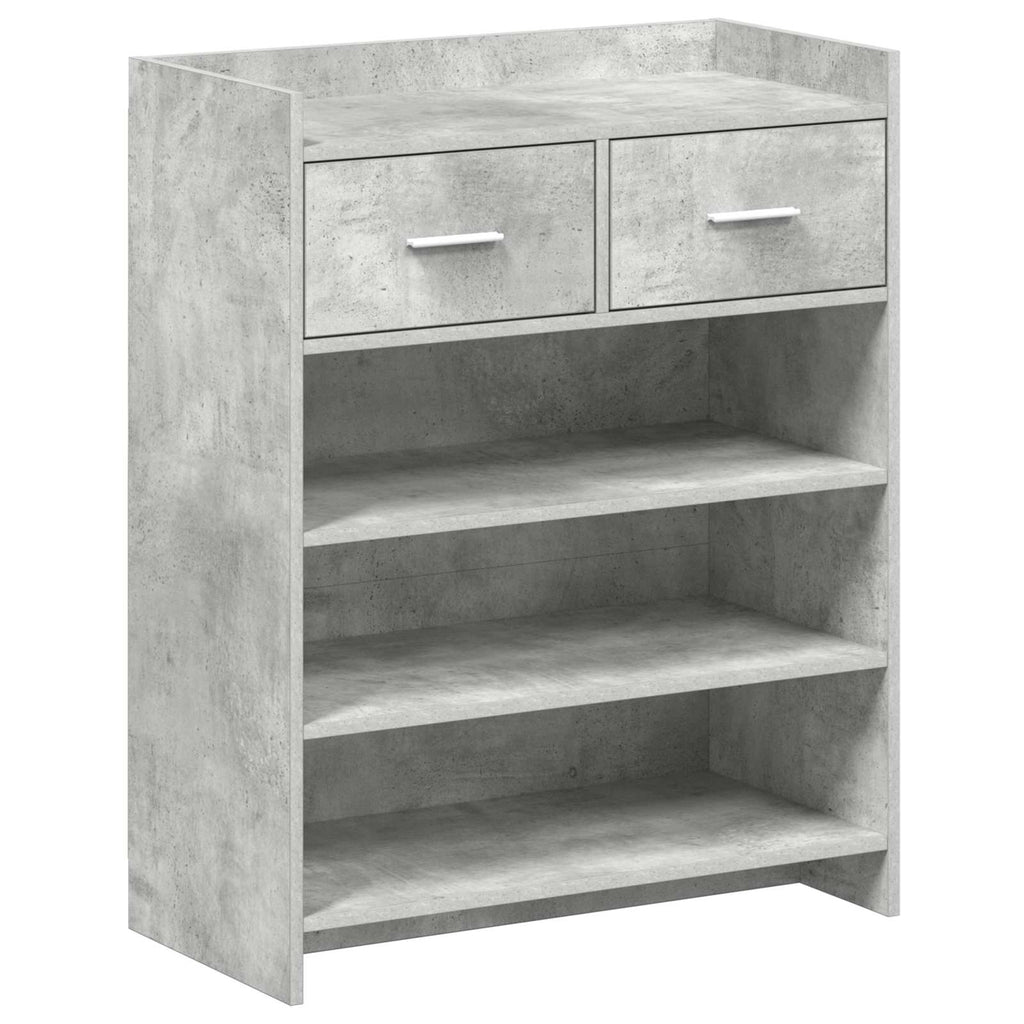 vidaXL Szafka na buty z szufladą Betonowy szary 73,5 x 36 x 92 cm