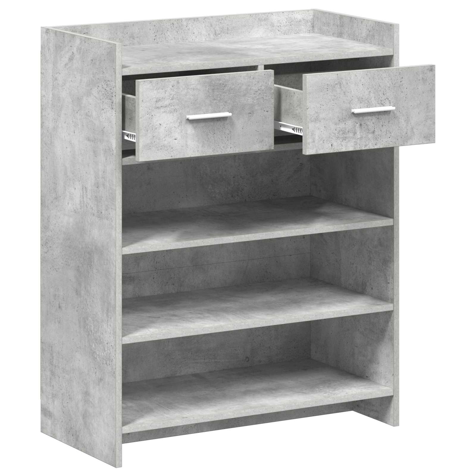 vidaXL Szafka na buty z szufladą Betonowy szary 73,5 x 36 x 92 cm