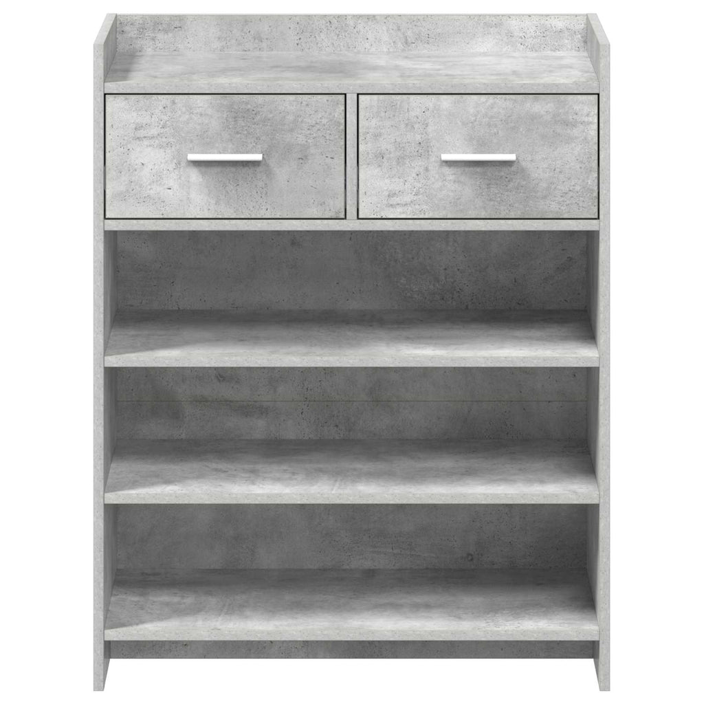 vidaXL Szafka na buty z szufladą Betonowy szary 73,5 x 36 x 92 cm
