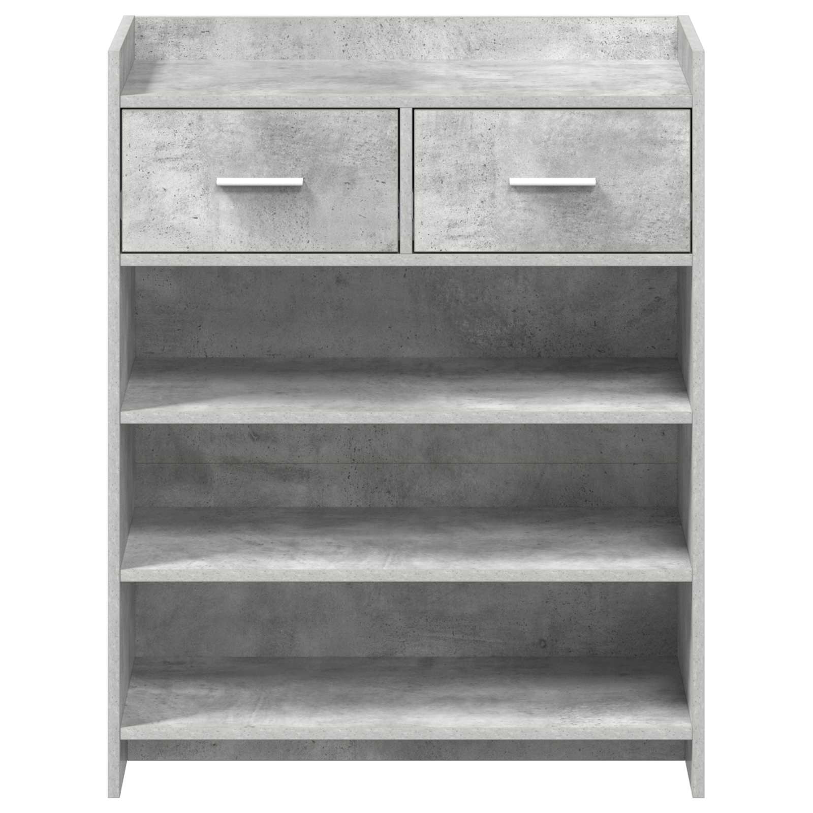 vidaXL Szafka na buty z szufladą Betonowy szary 73,5 x 36 x 92 cm