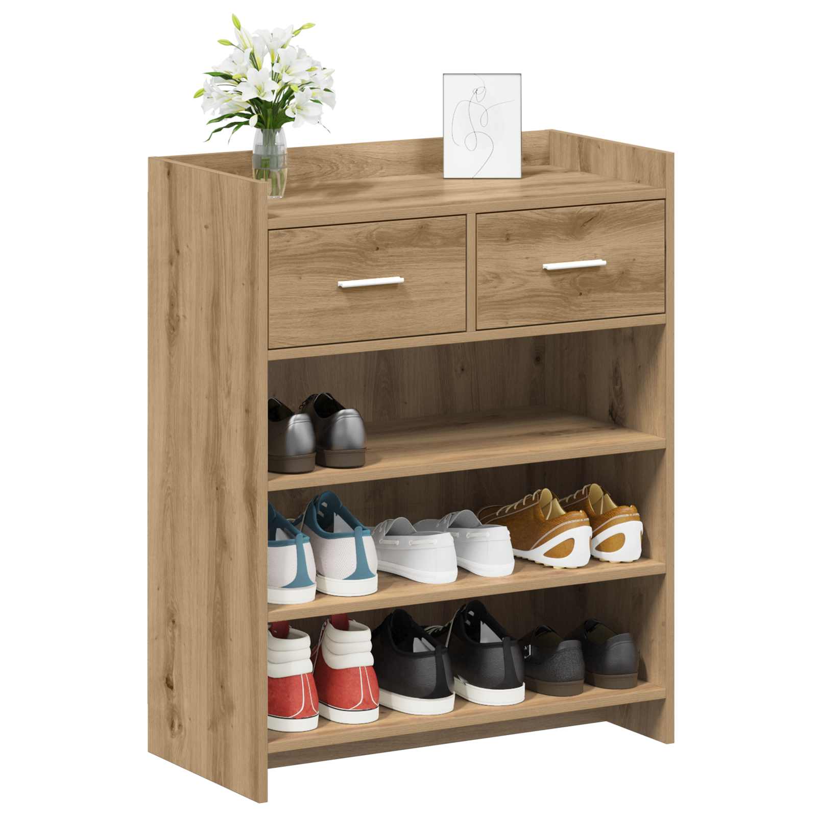 vidaXL Szafka na buty 73,5 x 36 x 92 cm Drewno inżynieryjne