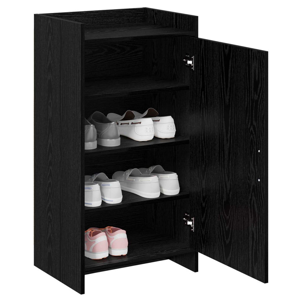 vidaXL Szafka na buty Czarny dąb 48 x 36 x 92 cm Drewno inżynieryjne