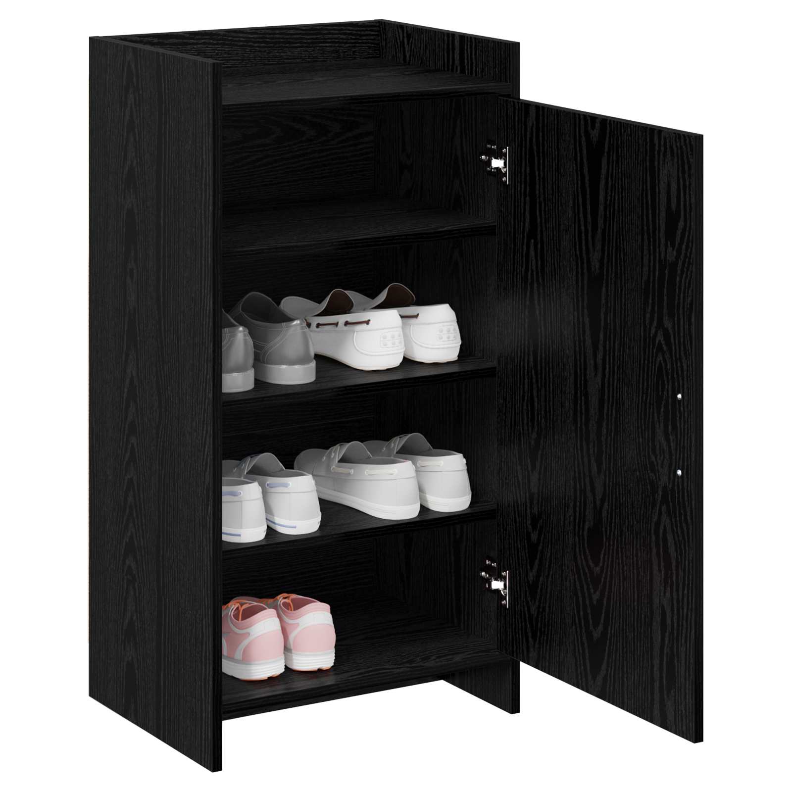 vidaXL Szafka na buty Czarny dąb 48 x 36 x 92 cm Drewno inżynieryjne