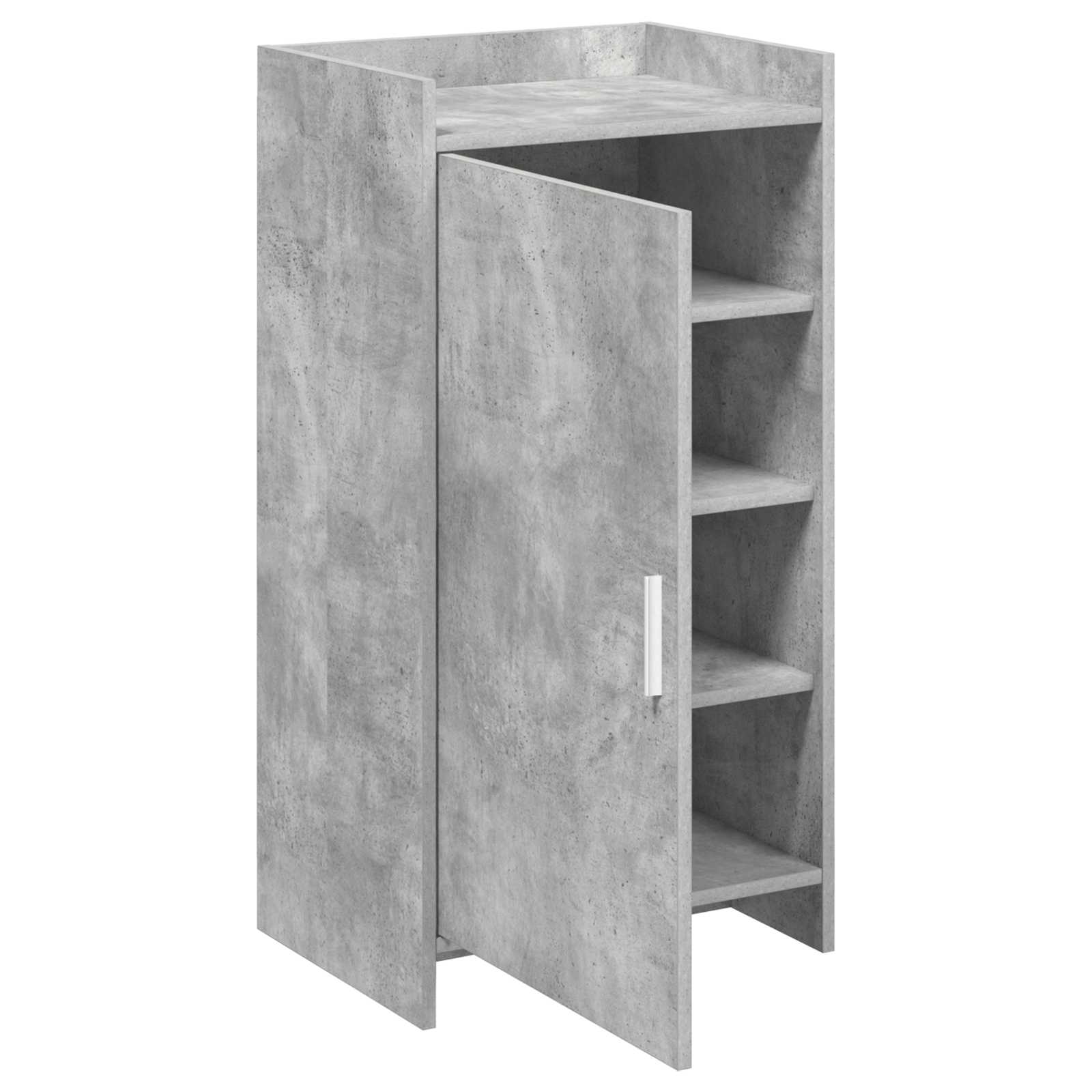 vidaXL Szafka na buty z przechowywaniem Betonowy szary 48 x 36 x 92 cm