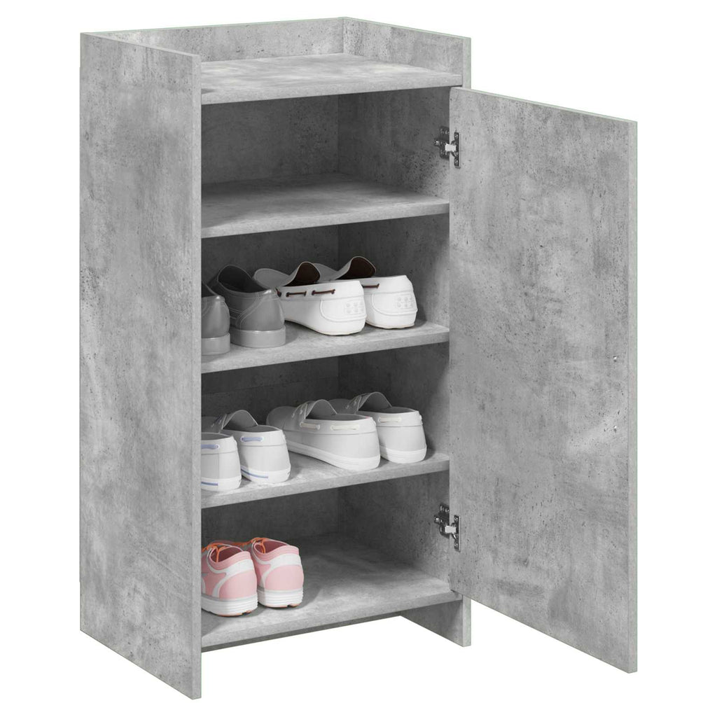 vidaXL Szafka na buty z przechowywaniem Betonowy szary 48 x 36 x 92 cm