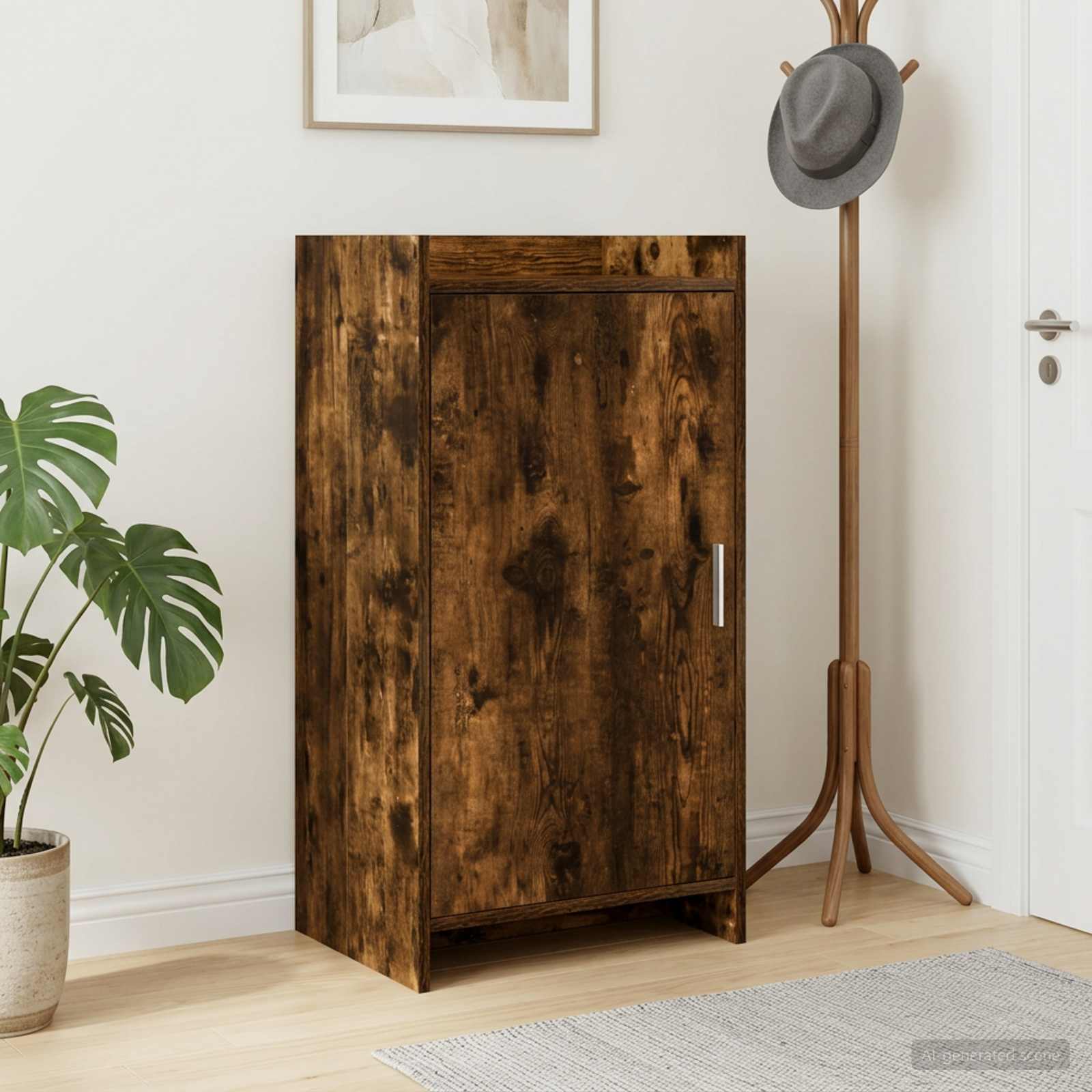 vidaXL Szafka na buty Dąb wędzony 48 x 36 x 92 cm Drewno inżynieryjne