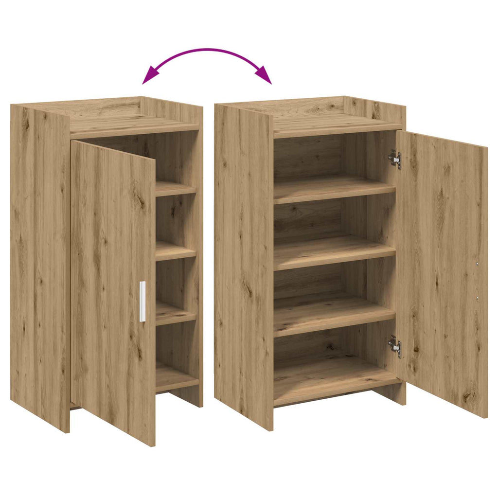 vidaXL Szafka na buty 48 x 36 x 92 cm Drewno inżynieryjne Dąb artisan