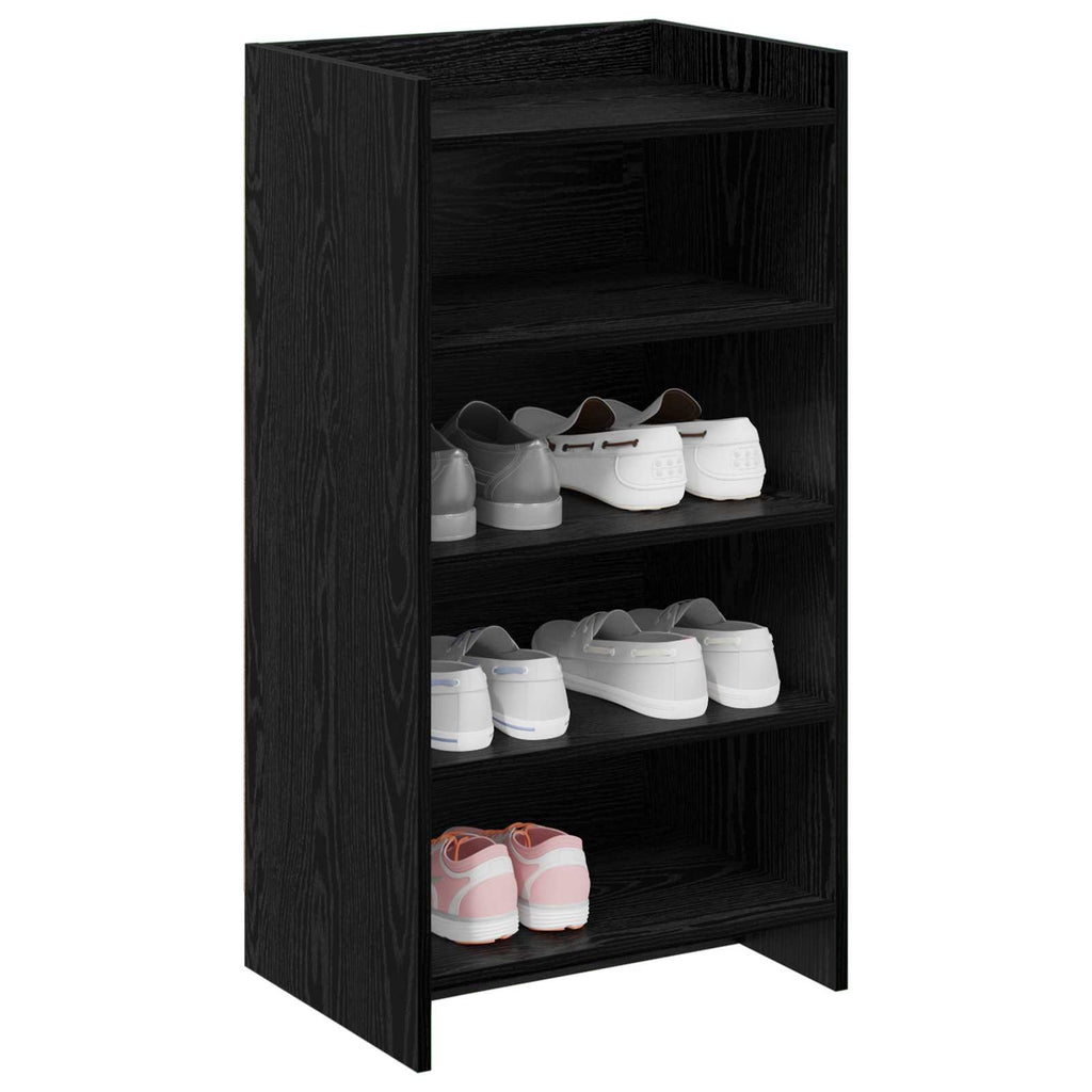 vidaXL Szafka na buty Czarny dąb 48 x 36 x 92 cm Drewno inżynieryjne