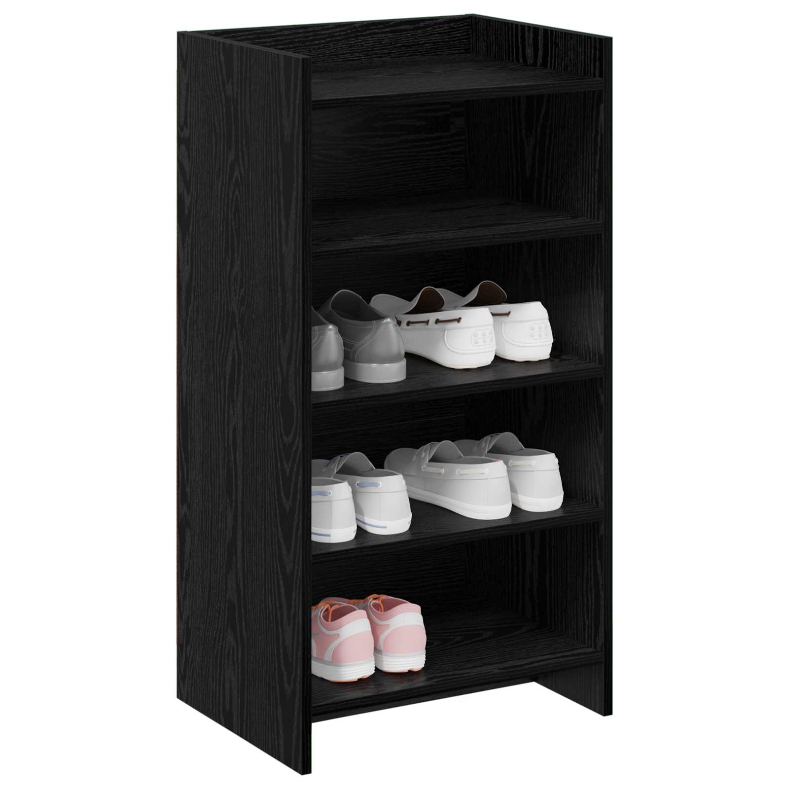vidaXL Szafka na buty Czarny dąb 48 x 36 x 92 cm Drewno inżynieryjne