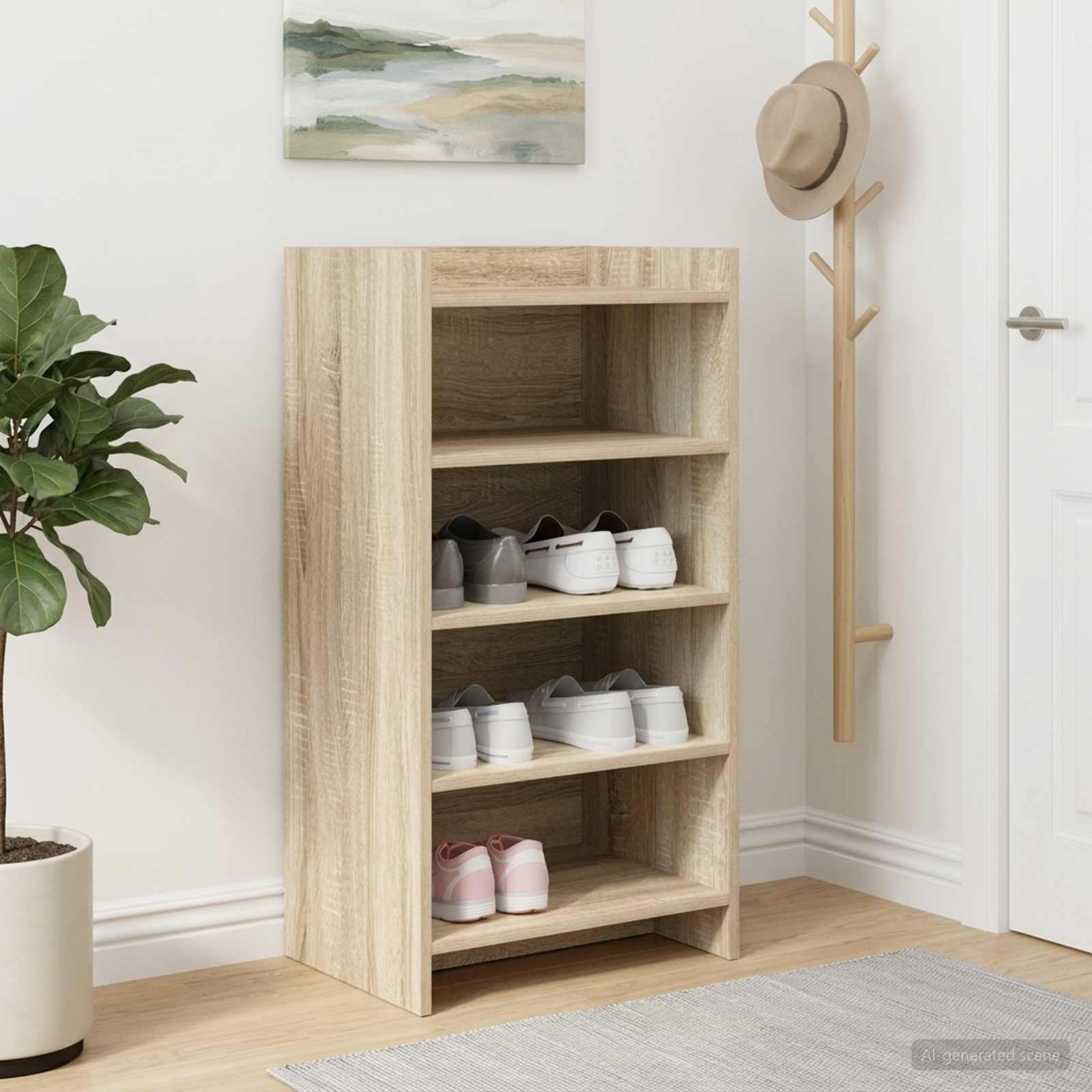 vidaXL Szafka na buty dąb Sonoma 48 x 36 x 92 cm Drewno inżynieryjne
