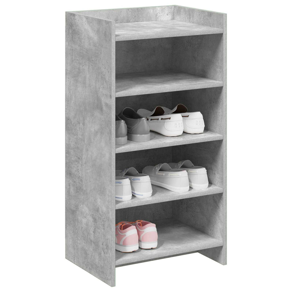vidaXL Szafka na buty z przechowywaniem Betonowy szary 48 x 36 x 92 cm