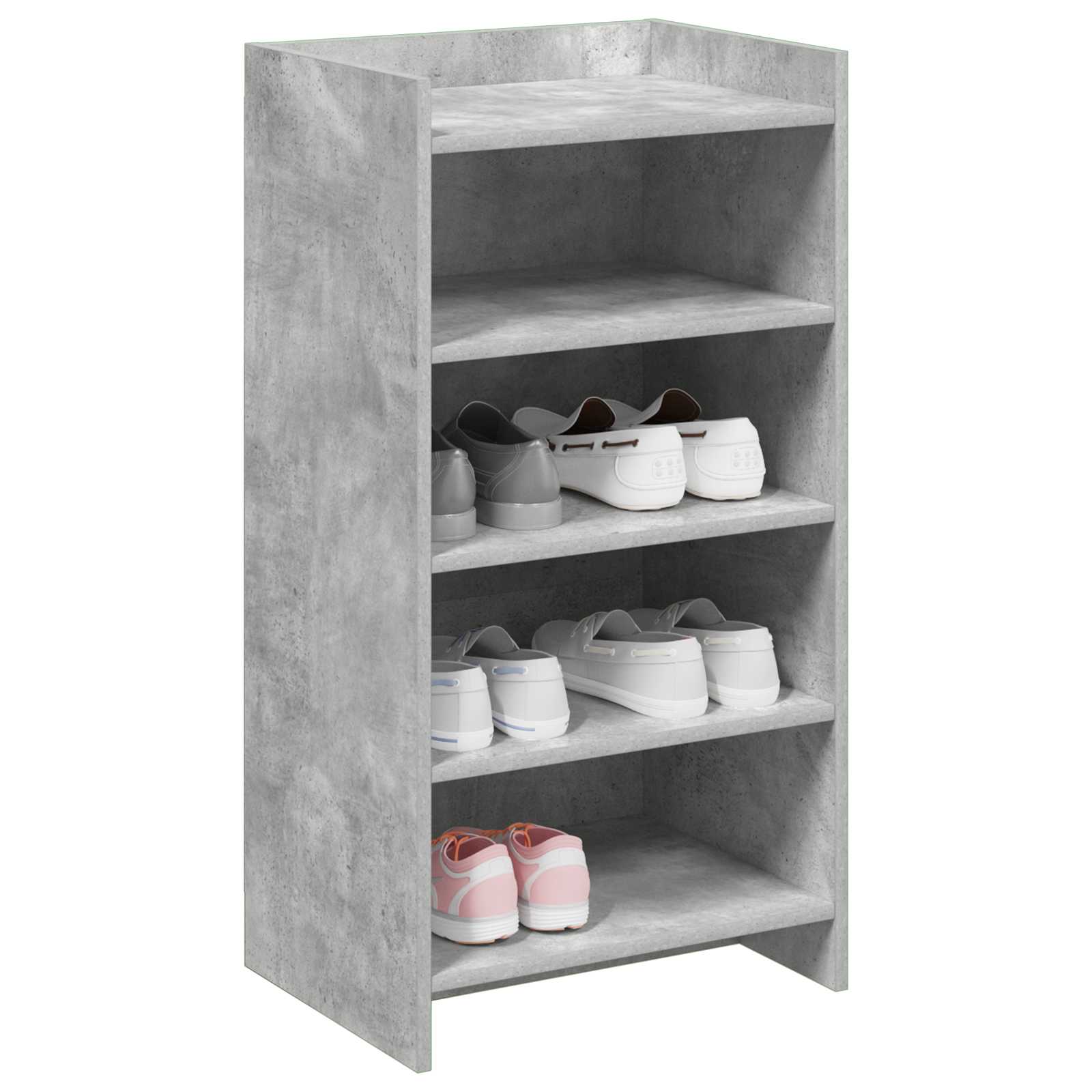 vidaXL Szafka na buty z przechowywaniem Betonowy szary 48 x 36 x 92 cm