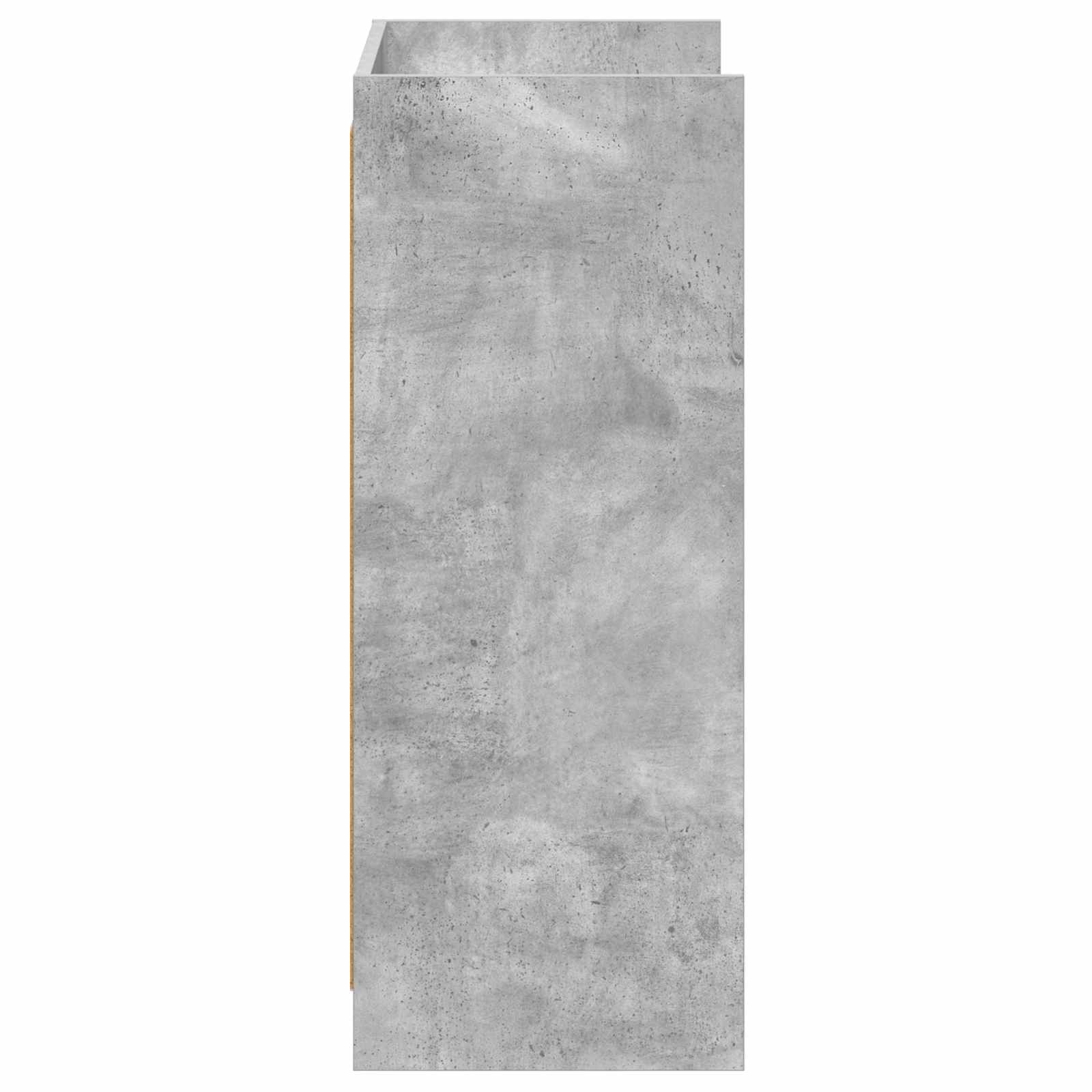 vidaXL Szafka na buty z przechowywaniem Betonowy szary 48 x 36 x 92 cm