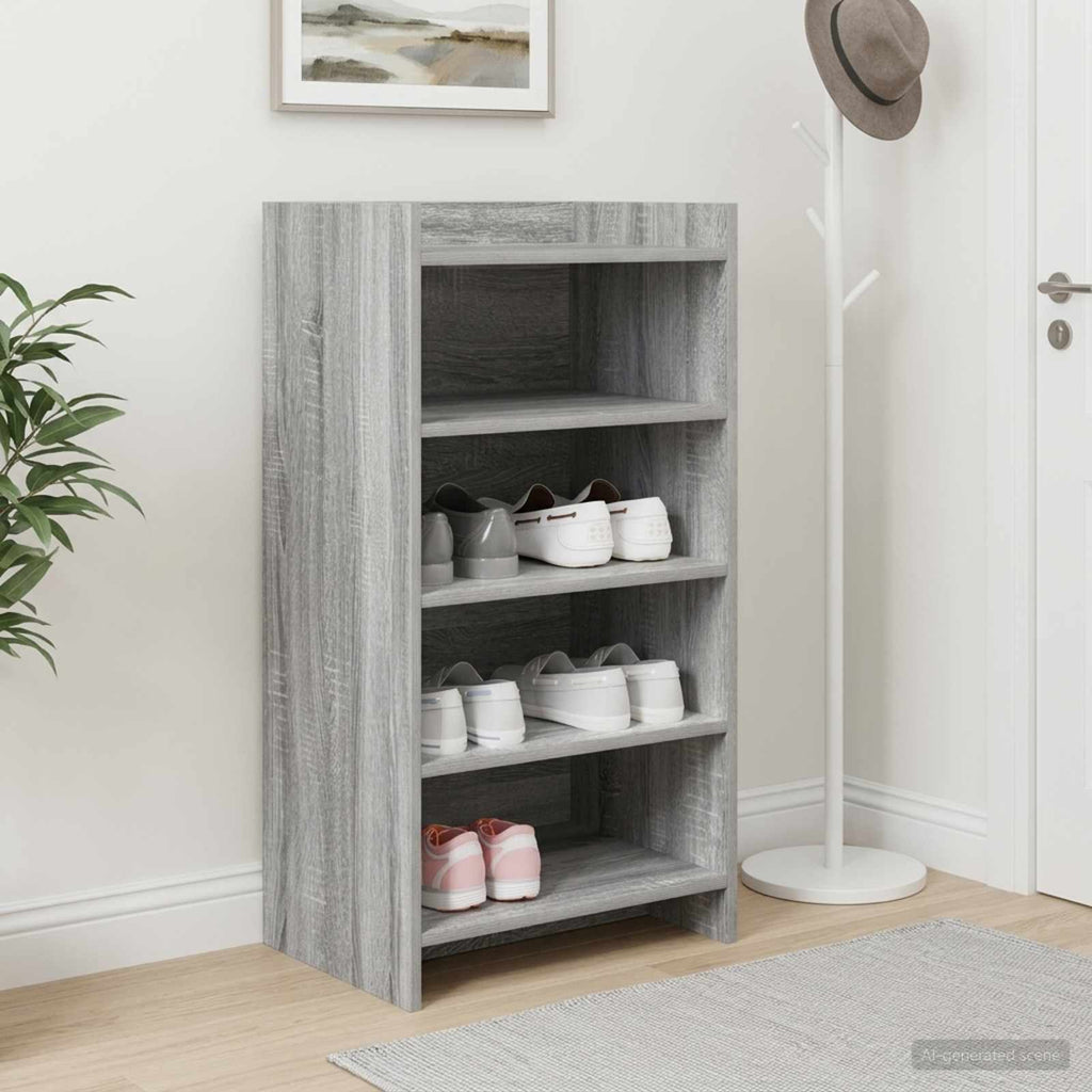 vidaXL Szafka na buty Szary Sonoma 48 x 36 x 92 cm Drewno inżynieryjne