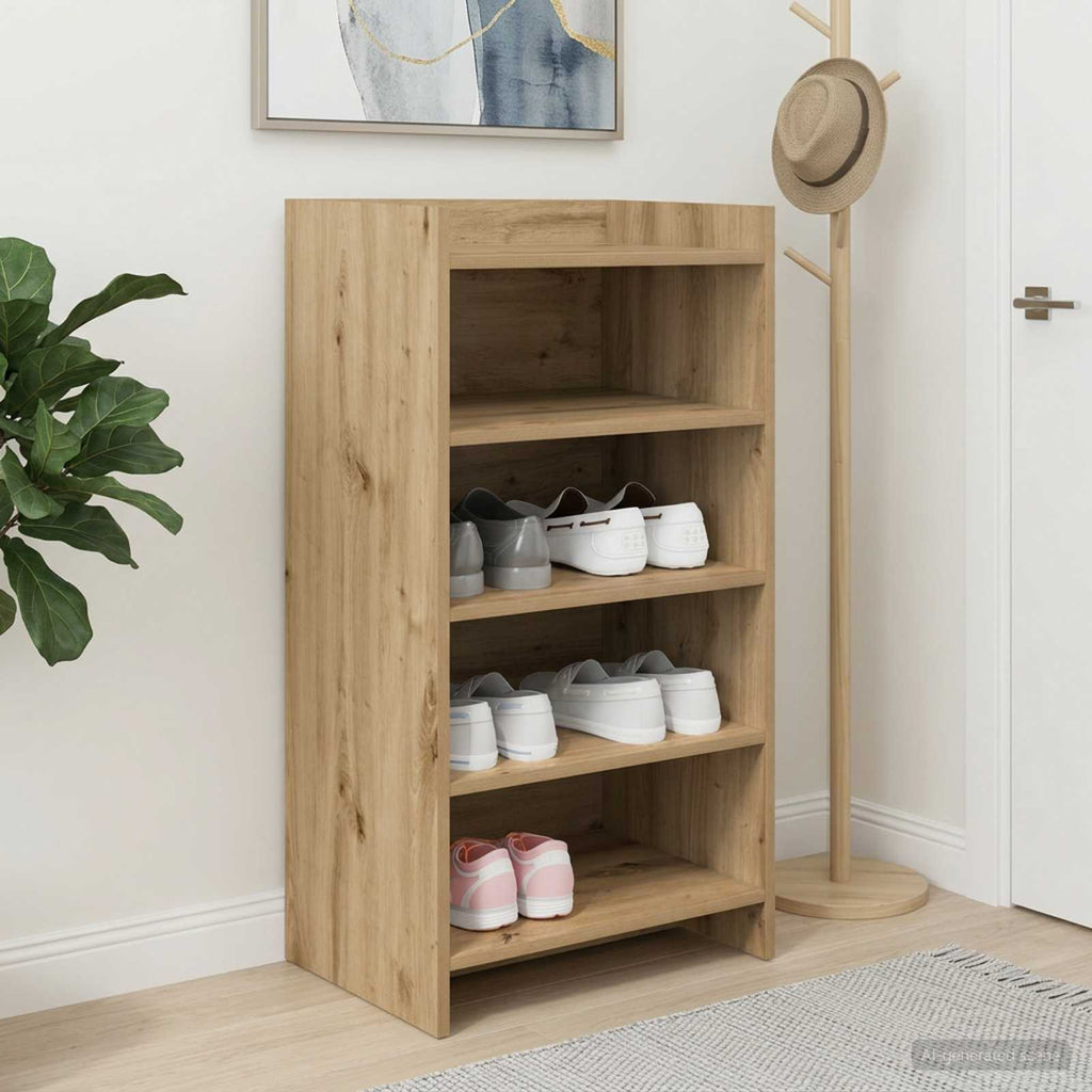 vidaXL Szafka na buty 48 x 36 x 92 cm Drewno inżynieryjne Dąb artisan