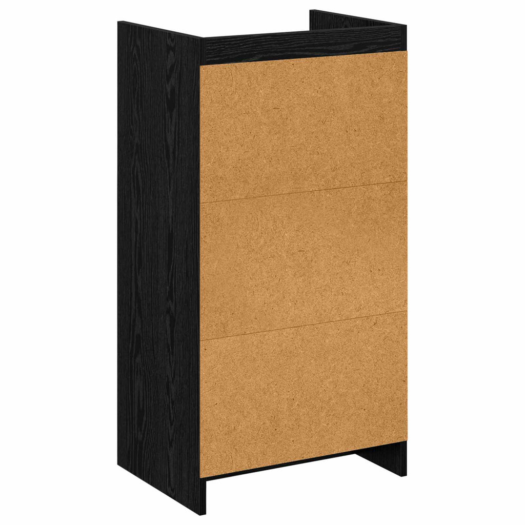 vidaXL Szafka na buty Czarny dąb 48 x 36 x 92 cm Drewno inżynieryjne