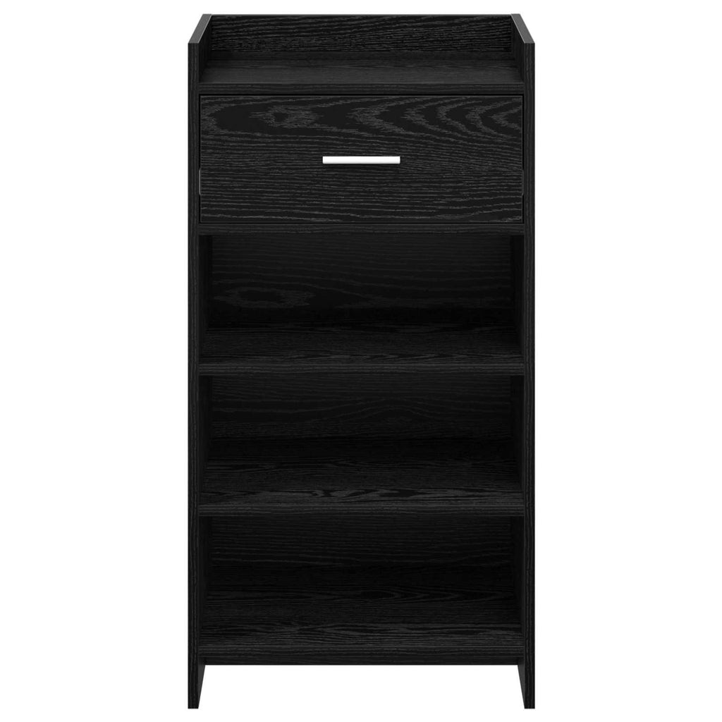 vidaXL Szafka na buty Czarny dąb 48 x 36 x 92 cm Drewno inżynieryjne