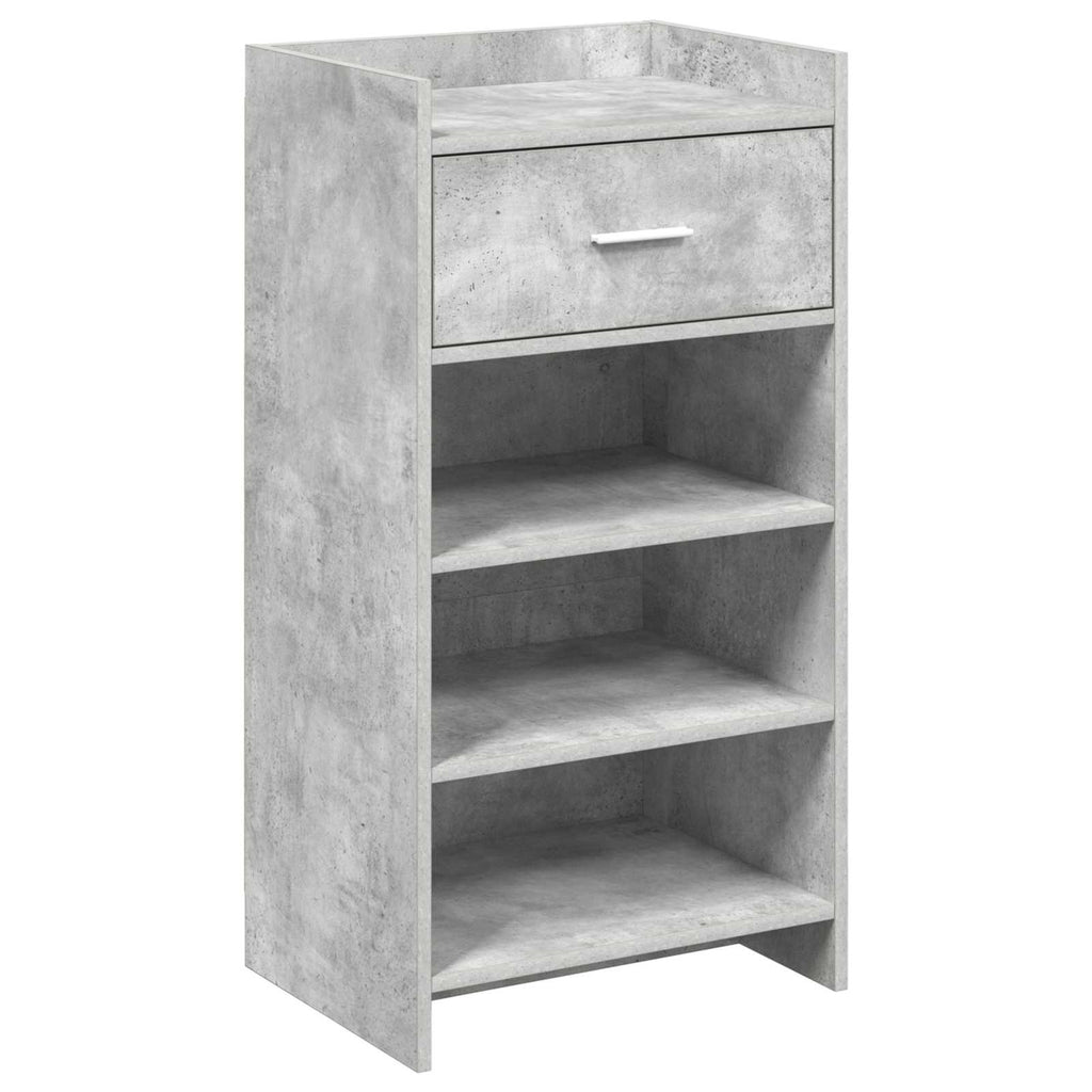 vidaXL Szafka na buty z szufladą Betonowy szary 48 x 36 x 92 cm