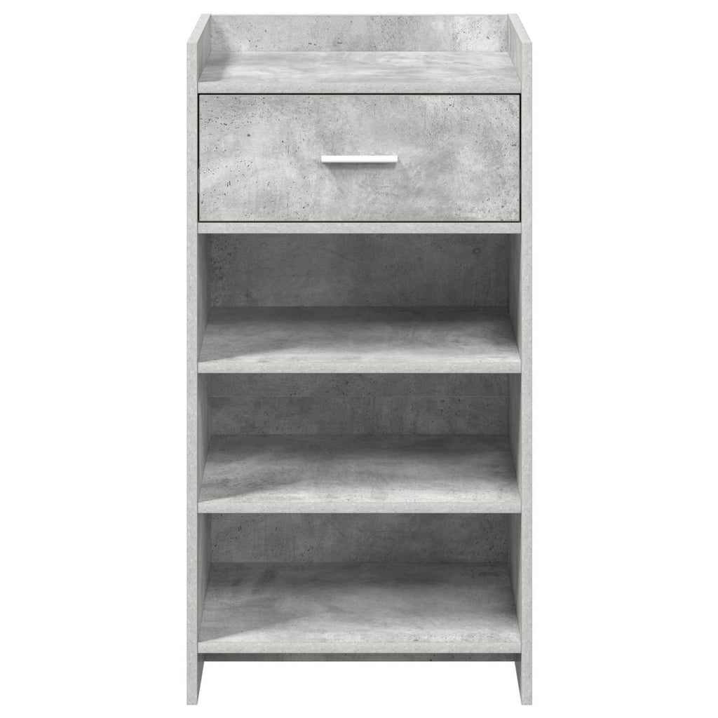 vidaXL Szafka na buty z szufladą Betonowy szary 48 x 36 x 92 cm