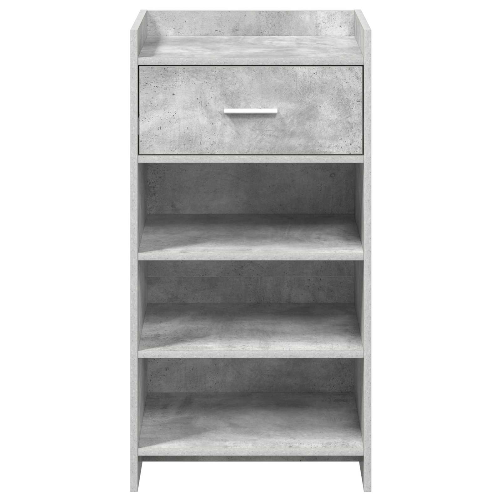 vidaXL Szafka na buty z szufladą Betonowy szary 48 x 36 x 92 cm