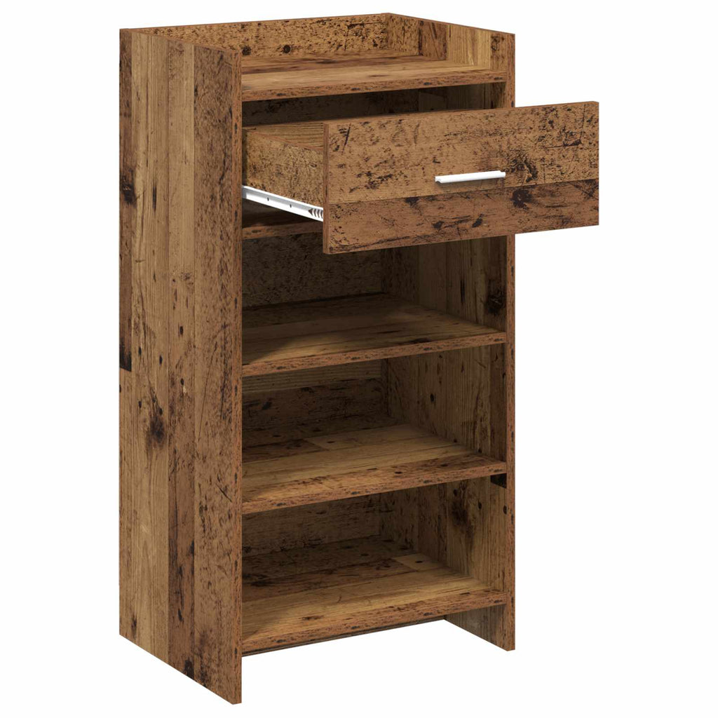 vidaXL Szafka na buty Stare drewno 48 x 36 x 92 cm Drewno inżynieryjne