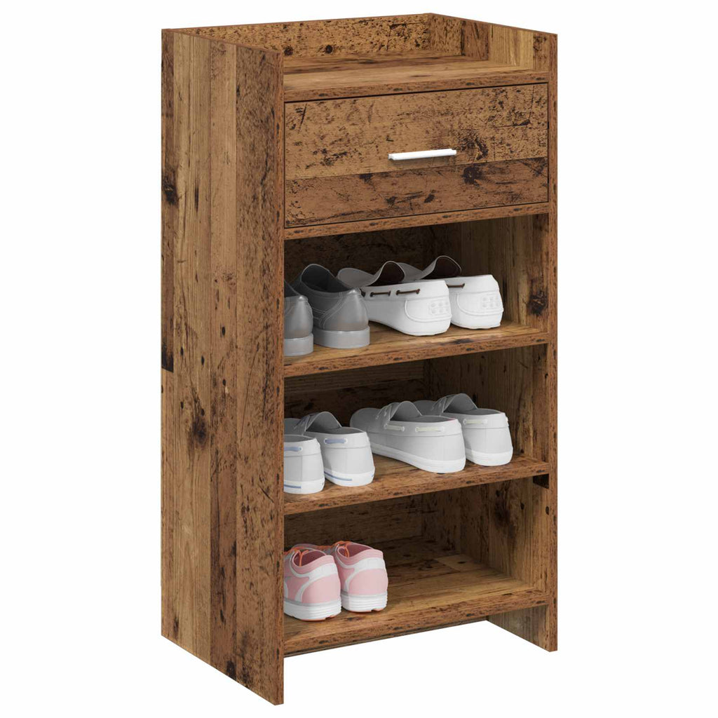 vidaXL Szafka na buty Stare drewno 48 x 36 x 92 cm Drewno inżynieryjne
