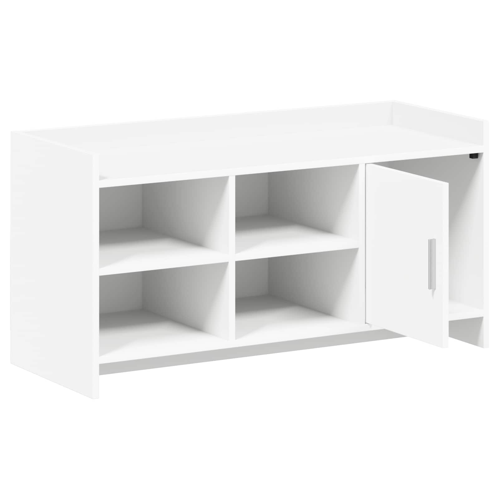 vidaXL Szafka na buty Biały 100 x 39,5 x 51 cm Drewno inżynieryjne