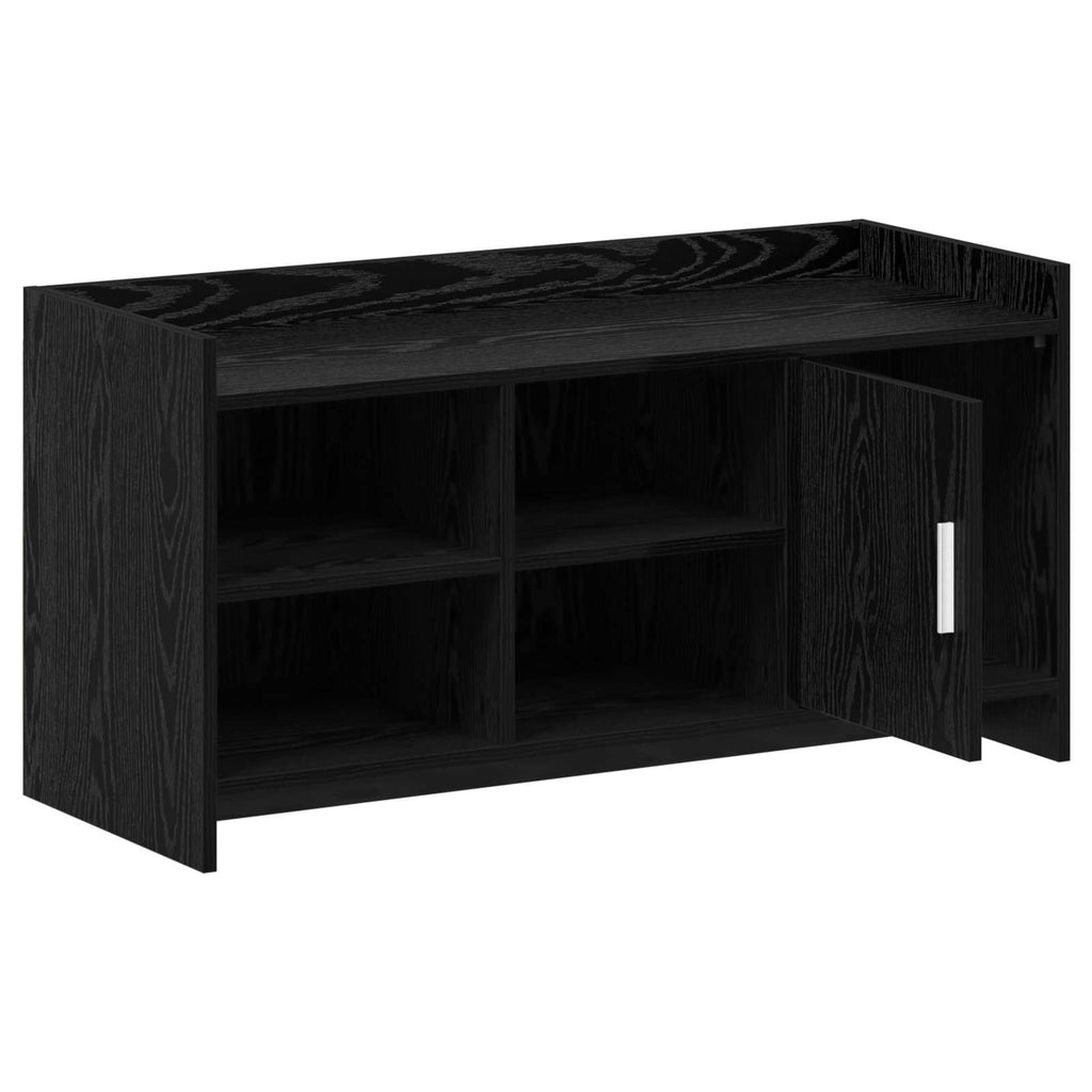 vidaXL Szafka na buty z przechowywaniem Czarny dąb 100 x 39,5 x 51 cm
