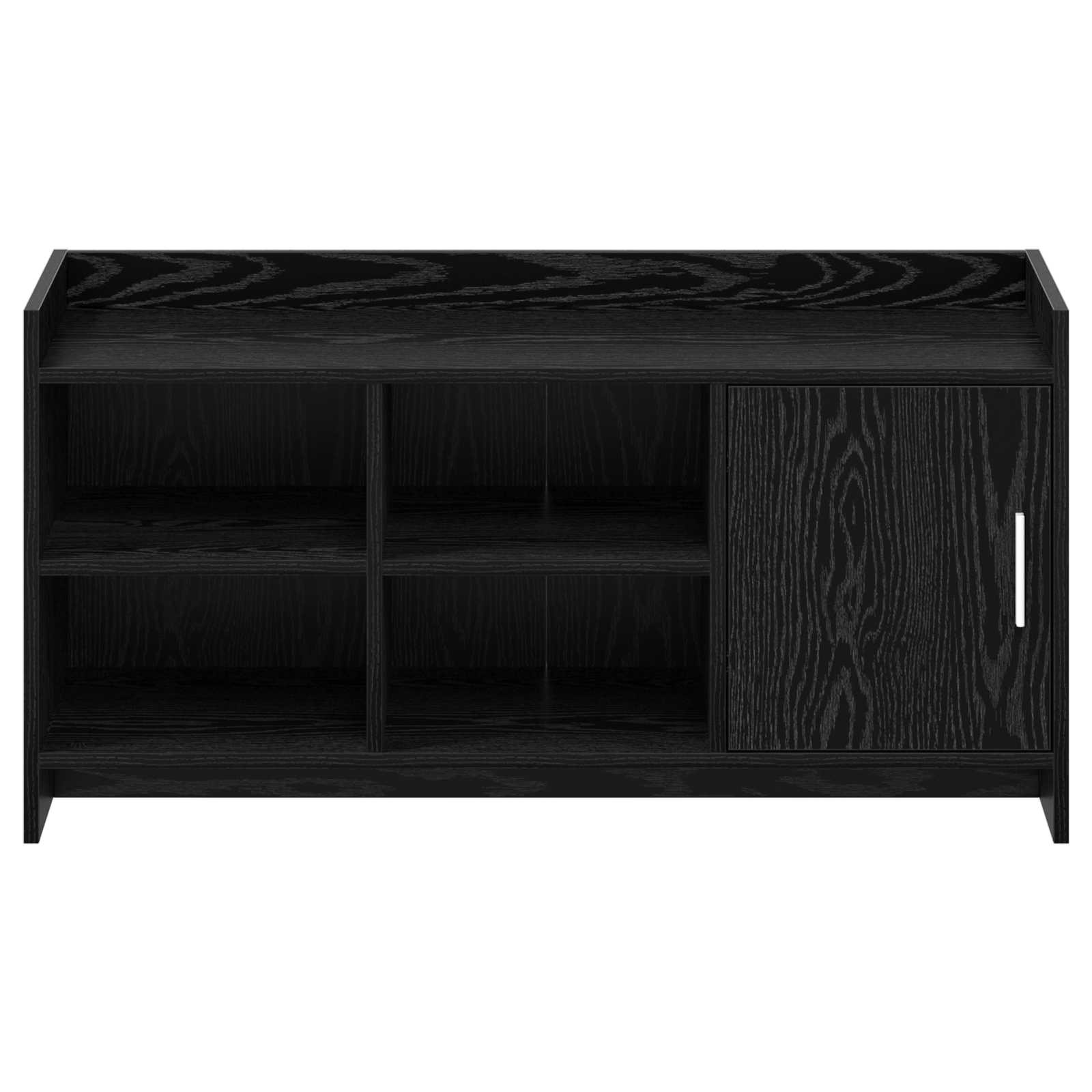 vidaXL Szafka na buty z przechowywaniem Czarny dąb 100 x 39,5 x 51 cm