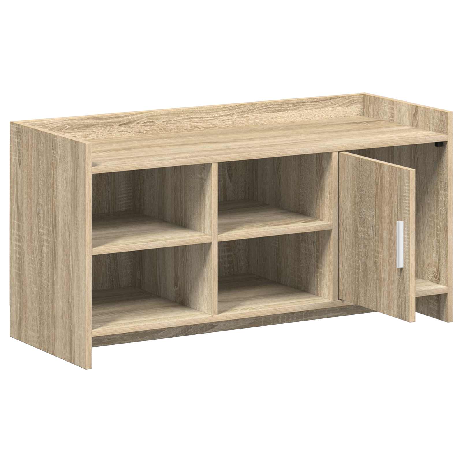 vidaXL Szafka na buty z przechowywaniem dąb Sonoma 100 x 39,5 x 51 cm