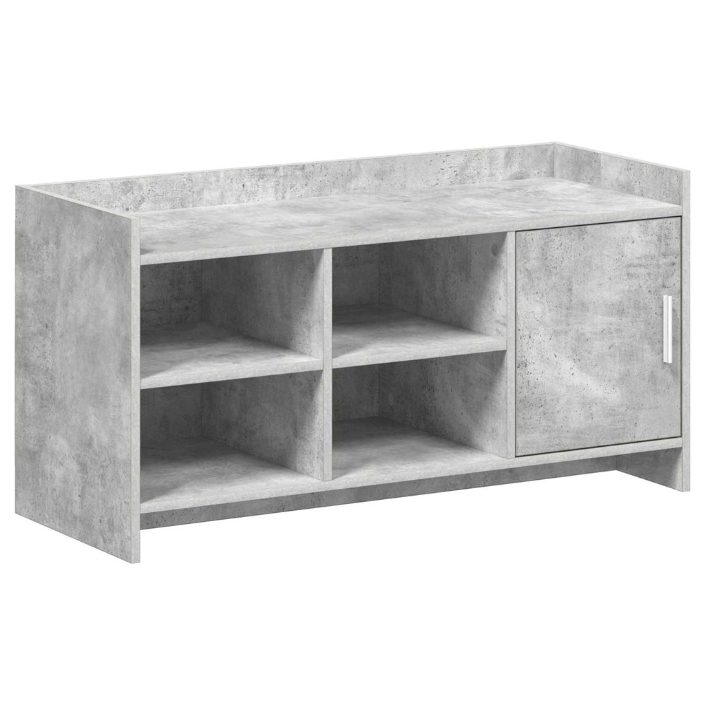 vidaXL Szafka na buty z drzwiami Betonowy szary 100 x 39,5 x 51 cm