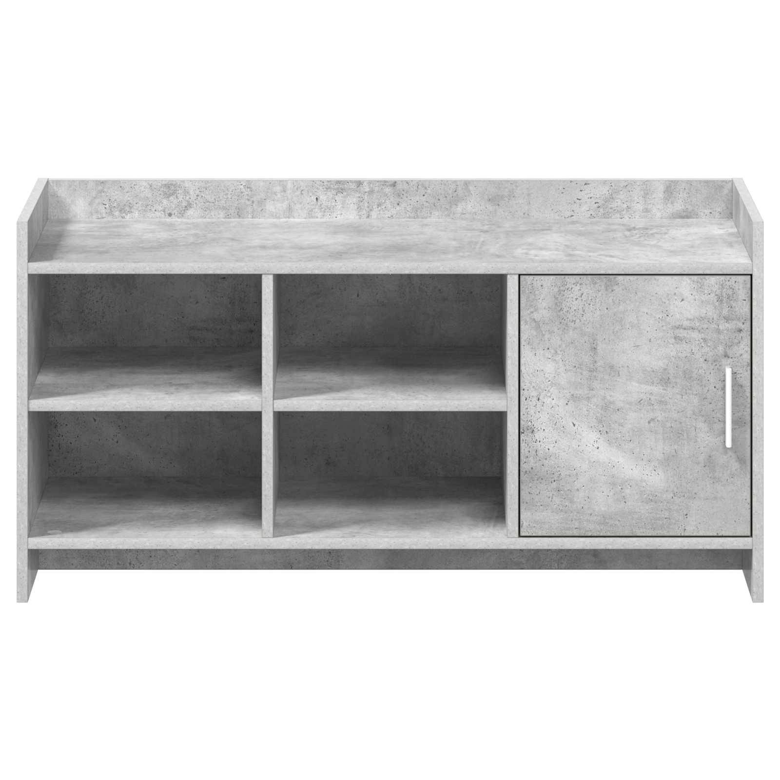 vidaXL Szafka na buty z drzwiami Betonowy szary 100 x 39,5 x 51 cm
