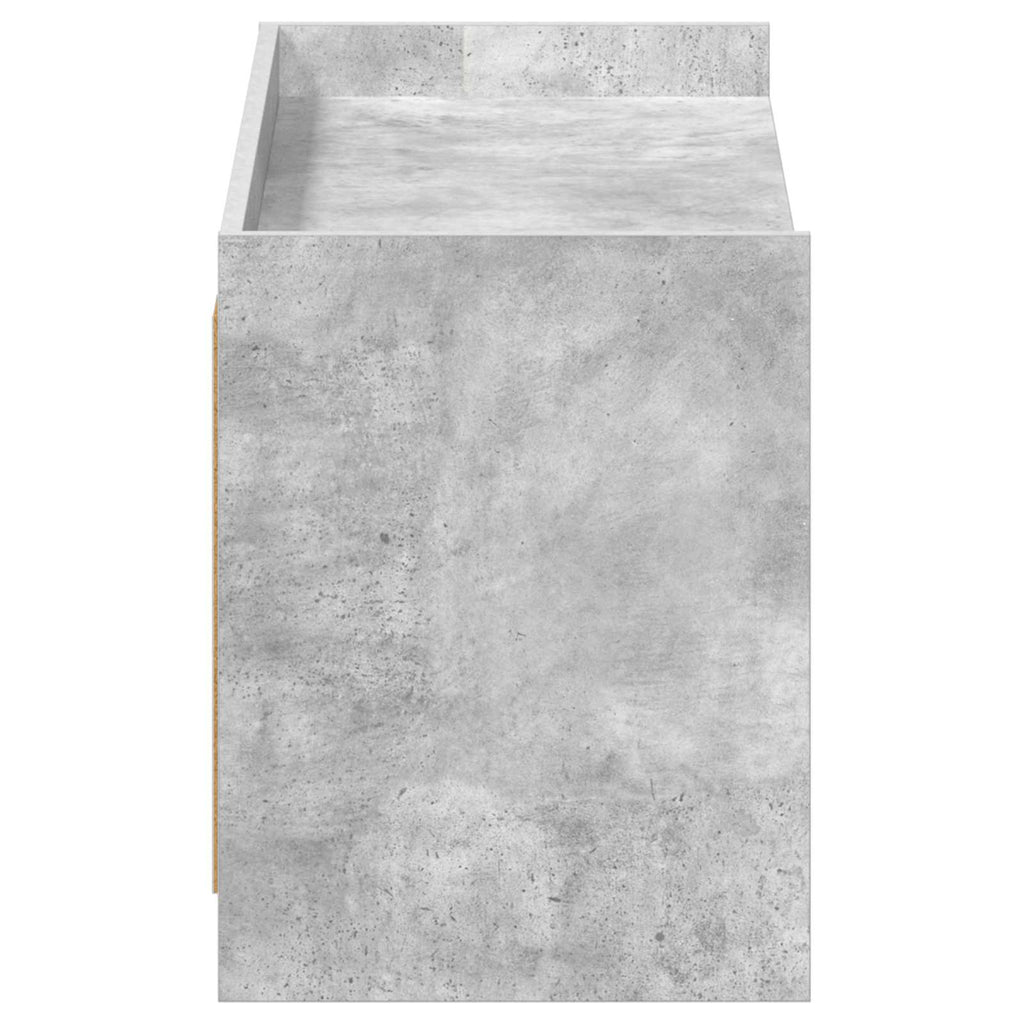 vidaXL Szafka na buty z drzwiami Betonowy szary 100 x 39,5 x 51 cm