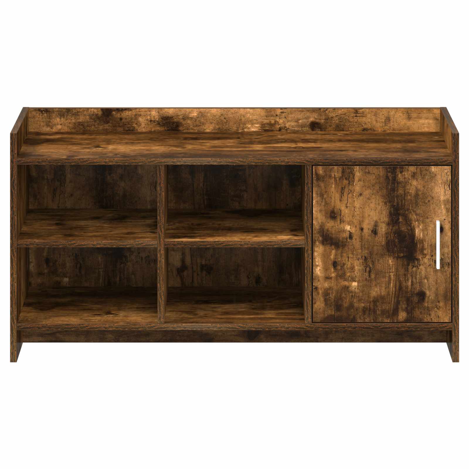 vidaXL Szafka na buty z przechowywaniem Dąb wędzony 100 x 39,5 x 51 cm